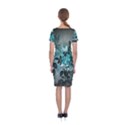 Elegant Floral Design With Butterflies Classic Short Sleeve Midi Dress View2