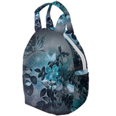 Elegant Floral Design With Butterflies Travel Backpacks by FantasyWorld7