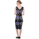 Lilies And Decorative Stars Of Freedom Sleeveless Pencil Dress View4