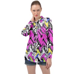 Justanotherabstractday Long Sleeve Satin Shirt