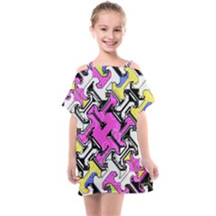 Justanotherabstractday Kids  One Piece Chiffon Dress