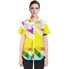 1980s Insired Women s Short Sleeve Shirt