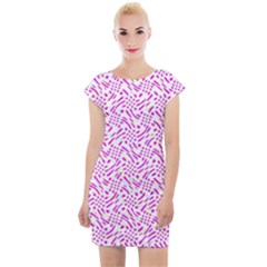 Crazypink Cap Sleeve Bodycon Dress