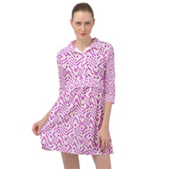 Crazypink Mini Skater Shirt Dress