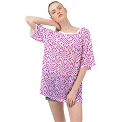 Crazypink Oversized Chiffon Top