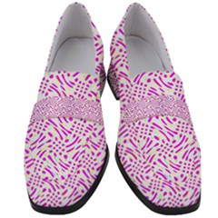 Crazypink Women s Chunky Heel Loafers by designsbyamerianna