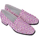 Crazypink Women s Chunky Heel Loafers View3