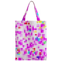 Pixelpink Zipper Classic Tote Bag by designsbyamerianna