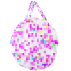 Pixelpink Giant Round Zipper Tote by designsbyamerianna