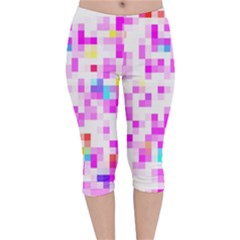 Pixelpink Velvet Capri Leggings 