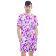 Pixelpink Men s Mesh Tee And Shorts Set