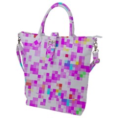 Pixelpink Buckle Top Tote Bag by designsbyamerianna