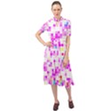 Pixelpink Keyhole Neckline Chiffon Dress View1