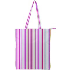 Brightstrips Double Zip Up Tote Bag by designsbyamerianna