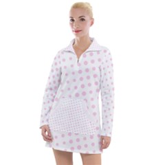 Polka Dot Summer Women s Long Sleeve Casual Dress