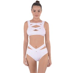 Polka Dot Summer Bandaged Up Bikini Set  by designsbyamerianna