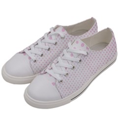 Polka Dot Summer Women s Low Top Canvas Sneakers by designsbyamerianna