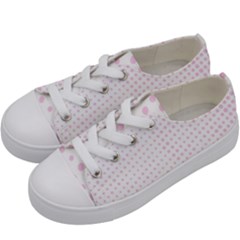 Polka Dot Summer Kids  Low Top Canvas Sneakers by designsbyamerianna