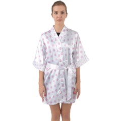 Polka Dot Summer Quarter Sleeve Kimono Robe by designsbyamerianna