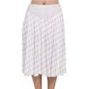 Polka Dot Summer Velvet Flared Midi Skirt View1