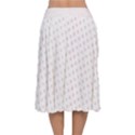 Polka Dot Summer Velvet Flared Midi Skirt View2