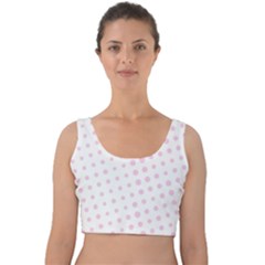 Polka Dot Summer Velvet Crop Top by designsbyamerianna