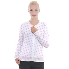 Polka Dot Summer Casual Zip Up Jacket