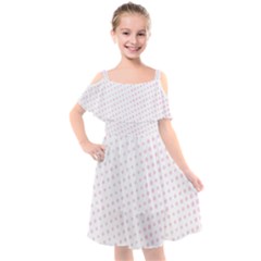 Polka Dot Summer Kids  Cut Out Shoulders Chiffon Dress by designsbyamerianna