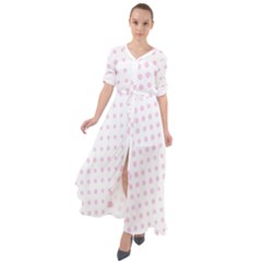 Polka Dot Summer Waist Tie Boho Maxi Dress