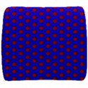 Blue Pattern Red Texture Back Support Cushion View1