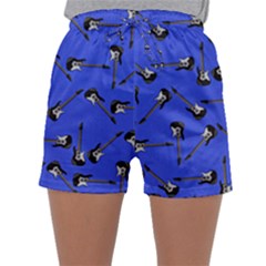 Guitar Instruments Music Rock Sleepwear Shorts by Bajindul