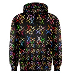 Scissors Pattern Colorful Prismatic Men s Pullover Hoodie by HermanTelo