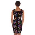 Scissors Pattern Colorful Prismatic Wrap Front Bodycon Dress View2