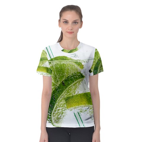 Lime Club Soda Drink Cocktail Women s Sport Mesh Tee by Pakrebo