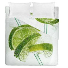 Lime Club Soda Drink Cocktail Duvet Cover Double Side (queen Size) by Pakrebo