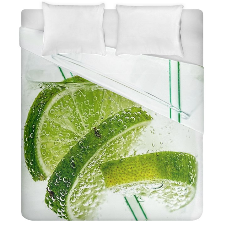 Lime Club Soda Drink Cocktail Duvet Cover Double Side (California King Size)