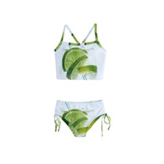 Lime Club Soda Drink Cocktail Girls  Tankini Swimsuit by Pakrebo