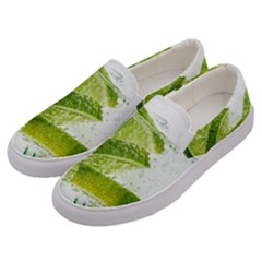 Lime Club Soda Drink Cocktail Men s Canvas Slip Ons by Pakrebo