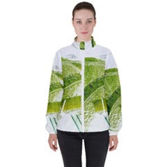 Lime Club Soda Drink Cocktail Women s High Neck Windbreaker by Pakrebo