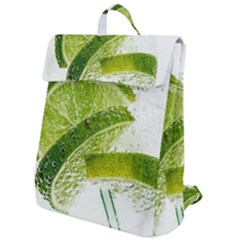 Lime Club Soda Drink Cocktail Flap Top Backpack