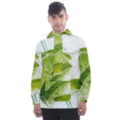 Lime Club Soda Drink Cocktail Men s Front Pocket Pullover Windbreaker by Pakrebo