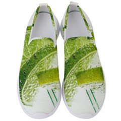 Lime Club Soda Drink Cocktail Men s Slip On Sneakers by Pakrebo