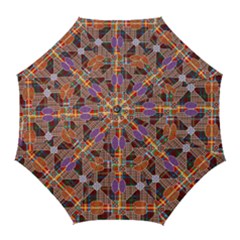 Decorated Colorful Bright Pattern Golf Umbrellas by Pakrebo