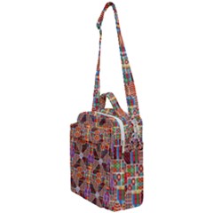 Decorated Colorful Bright Pattern Crossbody Day Bag