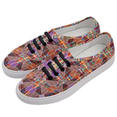 Decorated Colorful Bright Pattern Women s Classic Low Top Sneakers