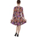 Decorated Colorful Bright Pattern Ruffle Dress View2