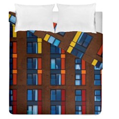 Architecture Color Colour Windows Duvet Cover Double Side (queen Size) by Pakrebo