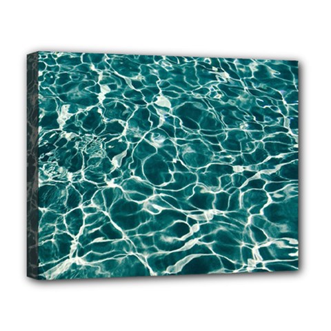 Pool Swimming Pool Water Blue Deluxe Canvas 20  X 16  (stretched) by Pakrebo