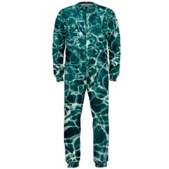 Pool Swimming Pool Water Blue Onepiece Jumpsuit (men) 