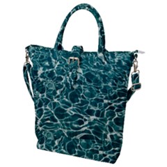 Pool Swimming Pool Water Blue Buckle Top Tote Bag by Pakrebo